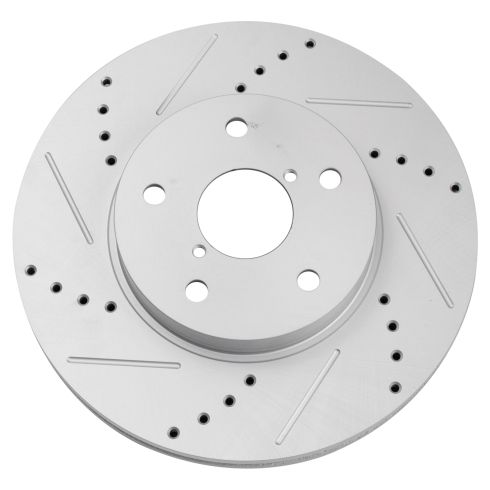 Subaru Legacy Front Driver & Passenger Side 2 Piece Premium G-Coated Brake Rotor Set TRQ Performance BRA19838