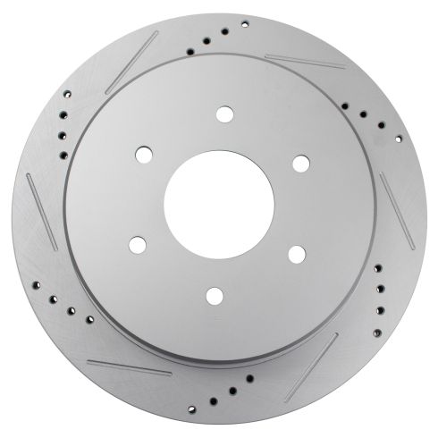 2017-23 Nissan Titan Rear Driver & Passenger Side 2 Piece Premium G-Coated Performance Brake Rotor Set TRQ Performance BRA19847
