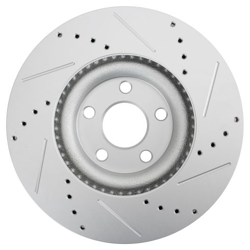 Ford Front Driver & Passenger Side 2 Piece Premium G-Coated Brake Rotor Set TRQ Performance BRA70247