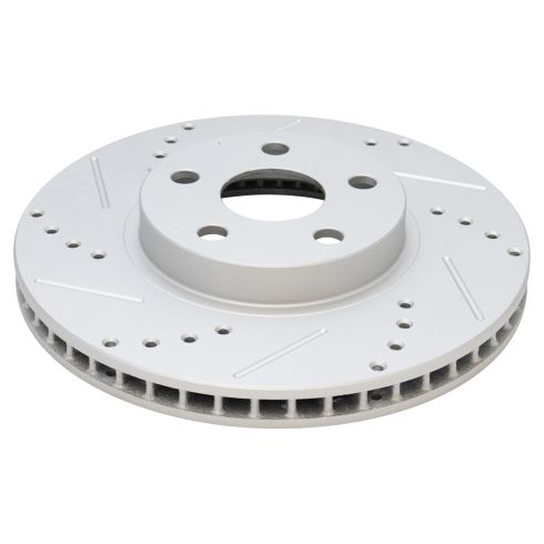 2003-08 Toyota Corolla Matrix Pontiac Vibe Front Semi-Metallic Premium G-Coated Brake Pad & Rotor Kit TRQ Performance BKA12065