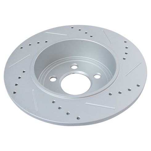 Dodge Chrysler Rear Ceramic Premium G-Coated Brake Pad & Rotor Kit TRQ Performance BKA12099