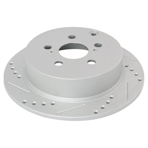 Toyota Pontiac Rear Ceramic Premium G-Coated Brake Pad & Rotor Kit TRQ Performance BKA12110
