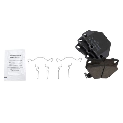 Toyota Pontiac Rear Ceramic Premium G-Coated Brake Pad & Rotor Kit TRQ Performance BKA12110