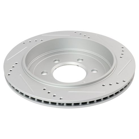 2003-06 Ford Expedition Lincoln Navigator Rear Ceramic Premium G-Coated Brake Pad & Rotor Kit TRQ Performance BKA12126