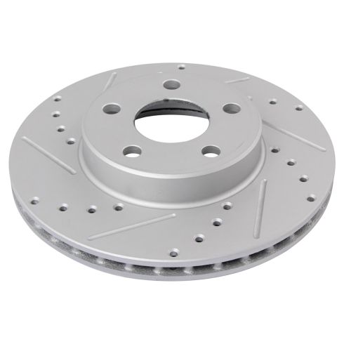 Chevrolet Buick Pontiac Olds Front Semi-Metallic Premium G-Coated Brake Pad & Rotor Kit TRQ Performance BKA12144