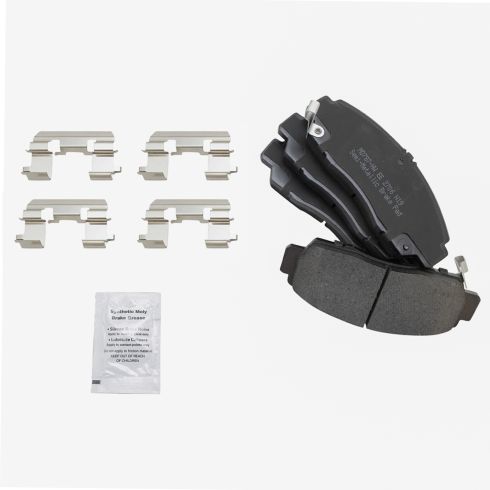 Acura TL Front & Rear Semi-Metallic Premium G-Coated Brake Pad & Rotor Kit TRQ Performance BKA12227