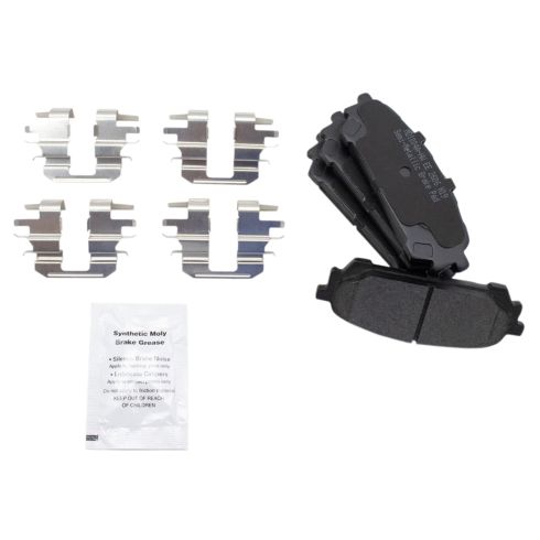 Subaru Forester Impreza Saab 9-2X Rear Semi-Metallic Premium G-Coated Brake Pad & Rotor Kit TRQ Performance BKA12241