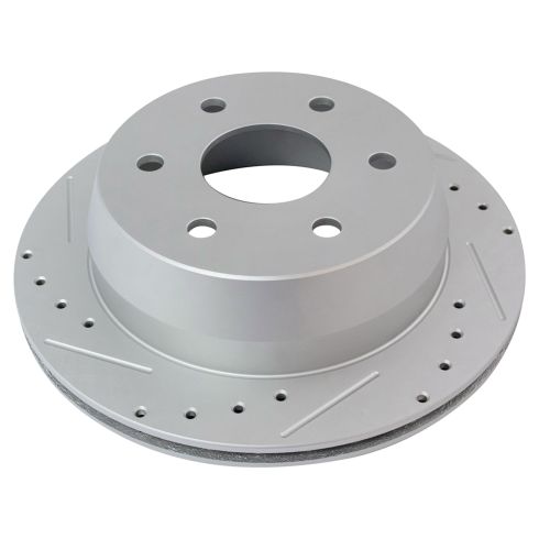 Chevrolet GMC Front & Rear Semi-Metallic Premium G-Coated Brake Pad & Rotor Kit TRQ Performance BKA12266