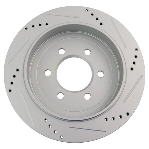 2003-06 Ford Expedition Lincoln Navigator Front & Rear Semi-Metallic Premium G-Coated Brake Pad & Rotor Kit TRQ Performance BKA12270