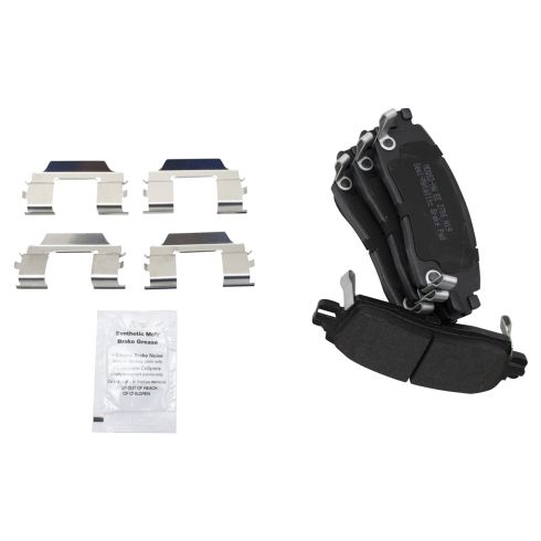 Chevrolet GMC Buick Olds Isuzu Front & Rear Semi-Metallic Premium G-Coated Brake Pad & Rotor Kit TRQ Performance BKA12279