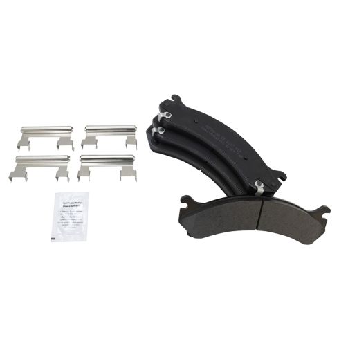 Chevrolet GMC Front & Rear Semi-Metallic Premium G-Coated Brake Pad & Rotor Kit TRQ Performance BKA12288