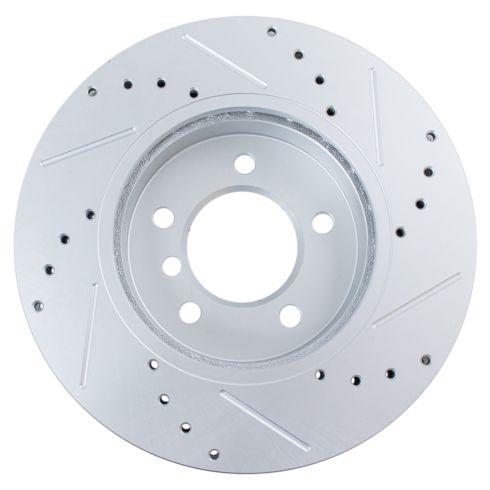 BMW Front Semi-Metallic Premium G-Coated Brake Pad & Rotor Kit TRQ Performance BKA12298