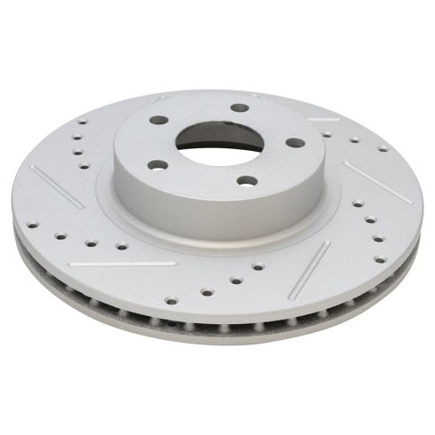 Subaru Saab Front & Rear 4 Piece Premium G-Coated Brake Rotor Set TRQ Performance BRA13957
