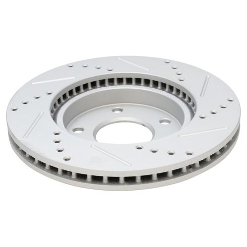 Dodge Chrysler Mitsubishi Front Ceramic Premium G-Coated Brake Pad & Rotor Kit TRQ Performance BKA12352