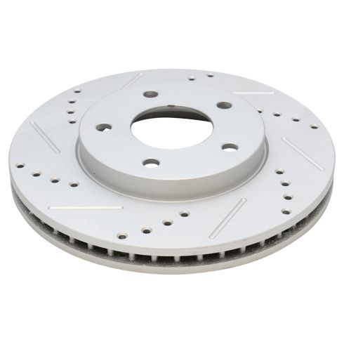 Dodge Chrysler Mitsubishi Front Ceramic Premium G-Coated Brake Pad & Rotor Kit TRQ Performance BKA12352