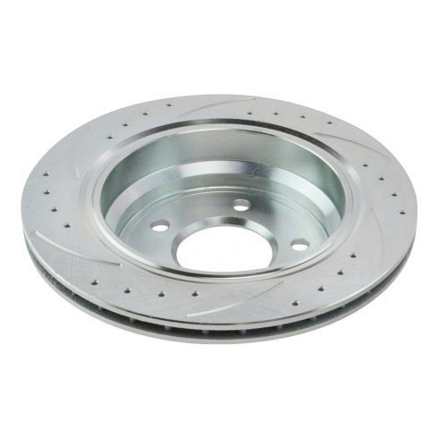 BMW 525i 528i 530i 540i Rear Semi-Metallic Premium G-Coated Brake Pad & Rotor Kit TRQ Performance BKA12365