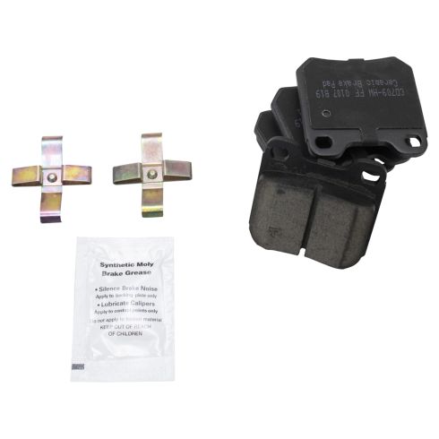 Saturn Saab Front & Rear Ceramic Premium G-Coated Brake Pad & Rotor Kit TRQ Performance BKA12375