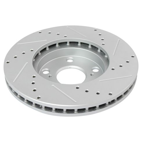 Toyota Camry Solara Lexus ES300 Front & Rear Ceramic Premium G-Coated Brake Pad & Rotor Kit TRQ Performance BKA12471