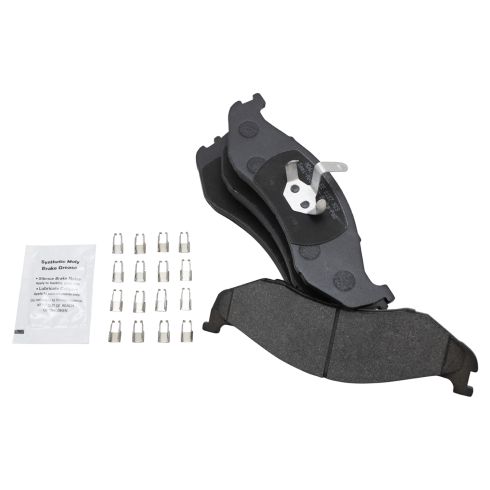 Jeep Front Semi-Metallic Premium G-Coated Brake Pad & Rotor Kit TRQ Performance BKA12488
