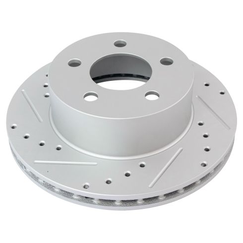Jeep Front Semi-Metallic Premium G-Coated Brake Pad & Rotor Kit TRQ Performance BKA12488