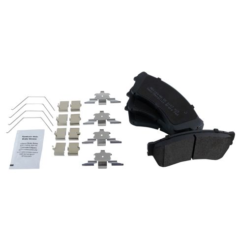 Ford Mazda Lincoln Mercury Front & Rear Semi-Metallic Premium G-Coated Brake Pad & Rotor Kit TRQ Performance BKA12499
