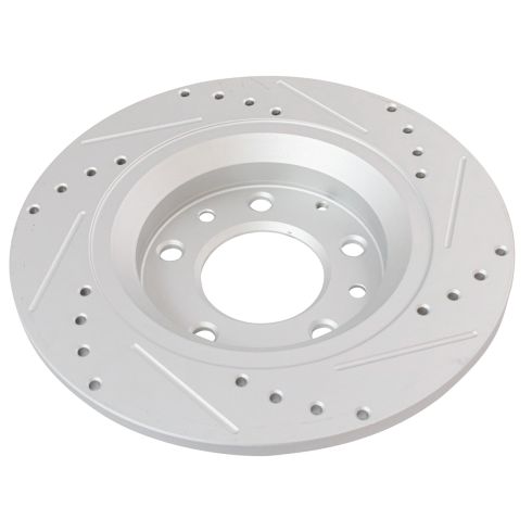 Ford Mazda Lincoln Mercury Front & Rear Semi-Metallic Premium G-Coated Brake Pad & Rotor Kit TRQ Performance BKA12499