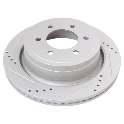 Ford F150 Rear Ceramic Premium G-Coated Brake Pad & Rotor Kit TRQ Performance BKA12500