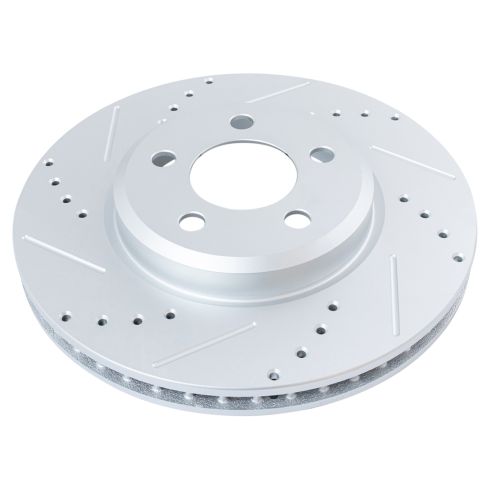 Dodge Chrysler Front & Rear 4 Piece Premium G-Coated Brake Rotor Set TRQ Performance BRA13972