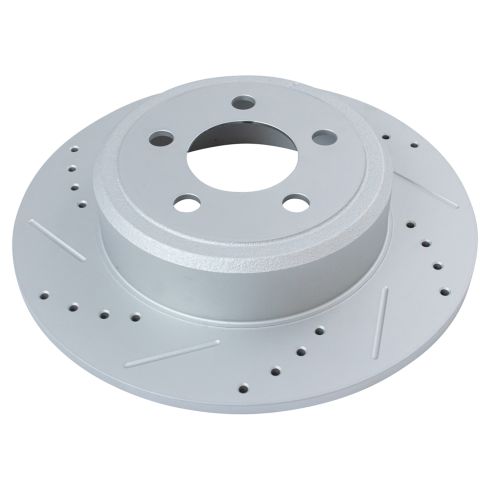 Dodge Chrysler Front & Rear 4 Piece Premium G-Coated Brake Rotor Set TRQ Performance BRA13972