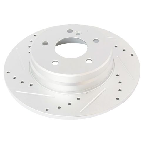 Mercedes Benz Front & Rear Ceramic Premium G-Coated Brake Pad & Rotor Kit with Pad Wear Sensor DIY Solutions BFS03185