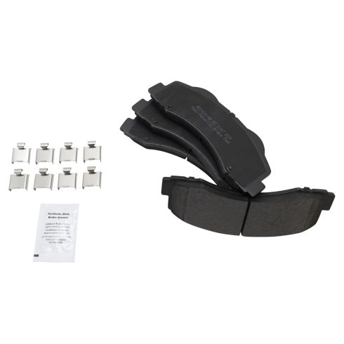 Ford Lincoln Front Semi-Metallic Premium G-Coated Brake Pad & Rotor Kit TRQ Performance BKA12560