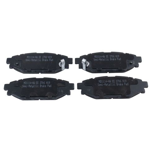 Subaru Legacy Outback Rear Semi-Metallic Premium G-Coated Brake Pad & Rotor Kit TRQ Performance BKA12566