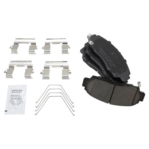 Honda Accord Acura TSX Front & Rear Ceramic Premium G-Coated Brake Pad & Rotor Kit TRQ Performance BKA12614