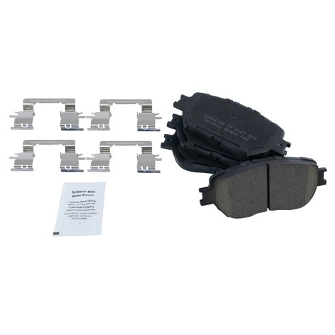Toyota Camry Front Ceramic Premium G-Coated Brake Pad & Rotor Kit TRQ Performance BKA12618