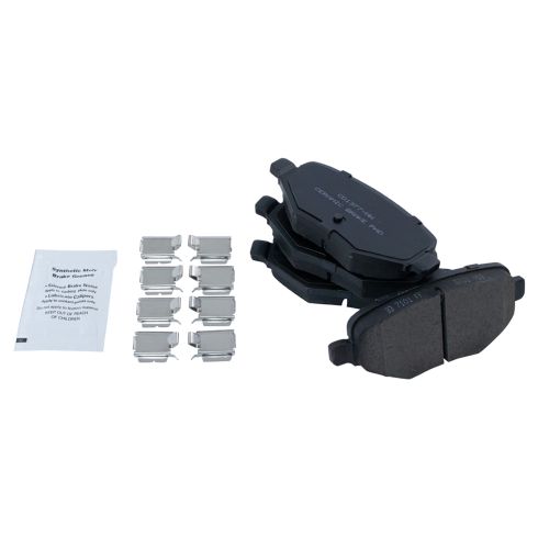 Ford Lincoln Rear Ceramic Premium G-Coated Brake Pad & Rotor Kit TRQ Performance BKA12621
