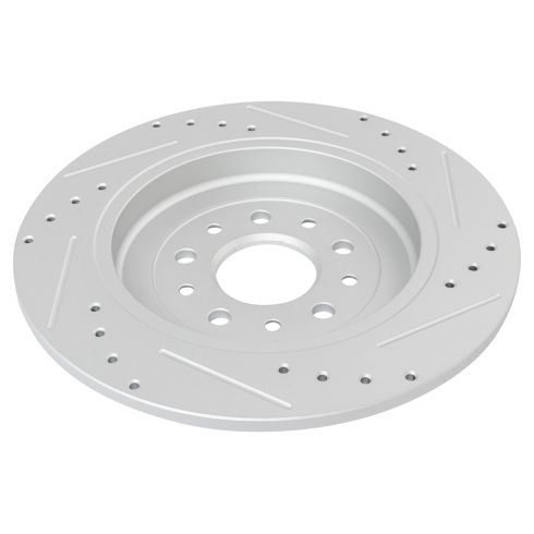 Ford Lincoln Rear Ceramic Premium G-Coated Brake Pad & Rotor Kit TRQ Performance BKA12621