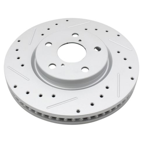 Lexus GS300 IS250 Front Ceramic Premium G-Coated Brake Pad & Rotor Kit TRQ Performance BKA12632