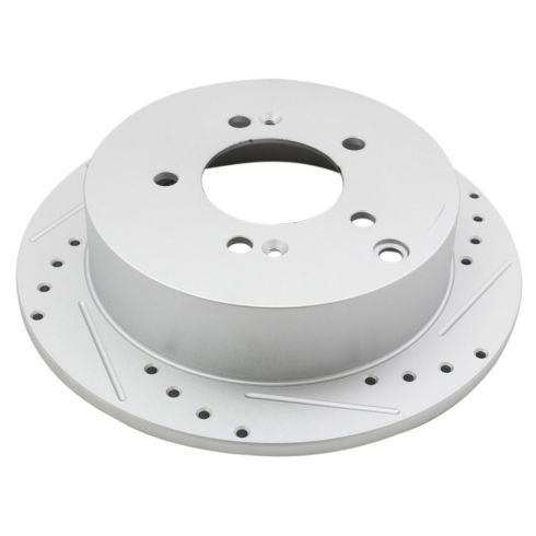 Hyundai Kia Rear Ceramic Premium G-Coated Brake Pad & Rotor Kit TRQ Performance BKA12667