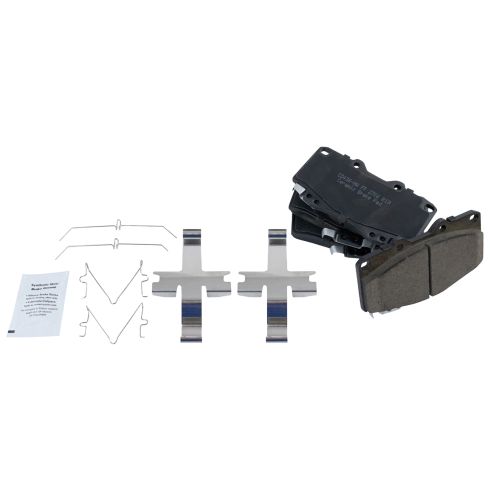 Toyota 4Runner Tacoma Front Ceramic Premium G-Coated Brake Pad & Rotor Kit TRQ Performance BKA12676
