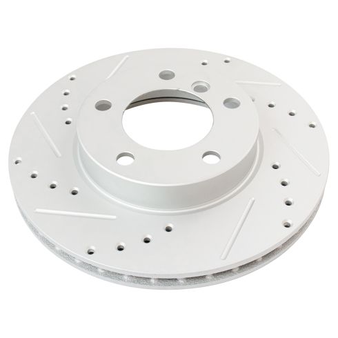 BMW Front Ceramic Premium G-Coated Brake Pad & Rotor Kit TRQ Performance BKA12692