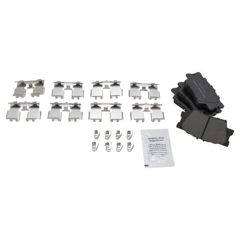 Toyota Rav4 Front & Rear Ceramic Premium G-Coated Brake Pad & Rotor Kit TRQ Performance BKA12693