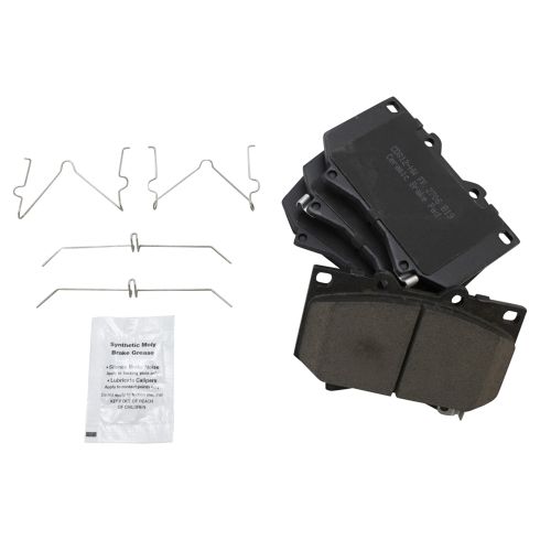 Toyota Sequoia Tundra Front Ceramic Premium G-Coated Brake Pad & Rotor Kit TRQ Performance BKA12755