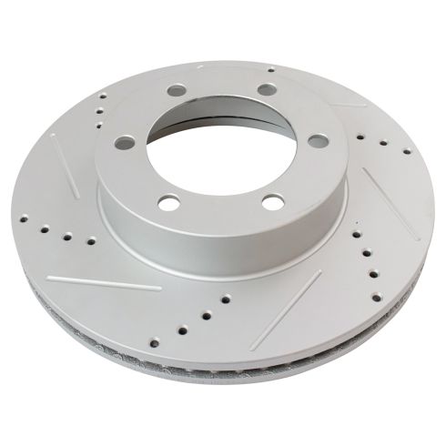 Toyota Sequoia Tundra Front Ceramic Premium G-Coated Brake Pad & Rotor Kit TRQ Performance BKA12755