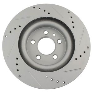 Ford Mustang Front & Rear Ceramic Premium G-Coated Brake Pad & Rotor Kit TRQ Performance BKA12786