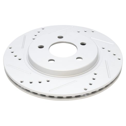 Ford Mustang Front & Rear Ceramic Premium G-Coated Brake Pad & Rotor Kit TRQ Performance BKA12786