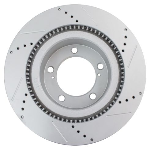 Toyota Lexus Front & Rear 4 Piece Premium G-Coated Brake Rotor Set TRQ Performance BRA13989