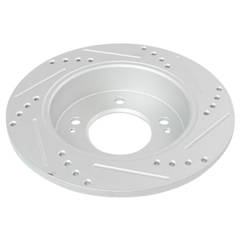 Hyundai Kia Rear Ceramic Premium G-Coated Brake Pad & Rotor Kit TRQ Performance BKA12860