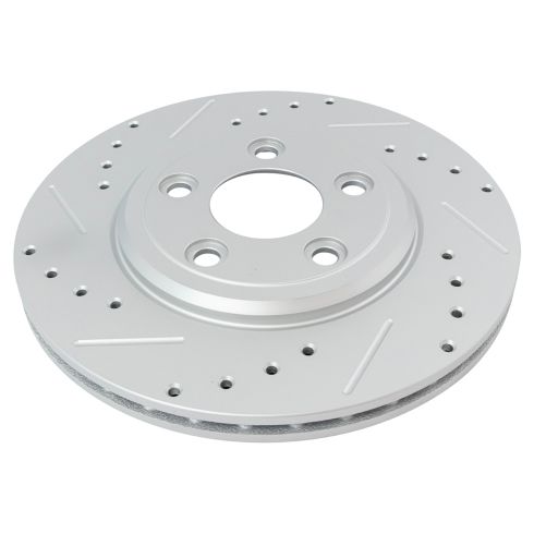 Ford Lincoln Jaguar Front & Rear 4 Piece Premium G-Coated Brake Rotor Set TRQ Performance BRA14006