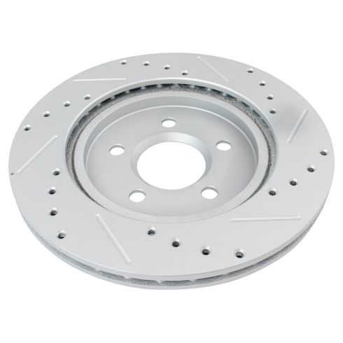 Ford Lincoln Jaguar Front & Rear 4 Piece Premium G-Coated Brake Rotor Set TRQ Performance BRA14006