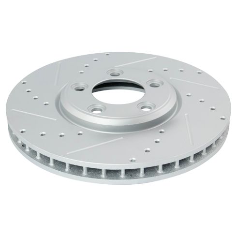Ford Lincoln Jaguar Front & Rear 4 Piece Premium G-Coated Brake Rotor Set TRQ Performance BRA14006